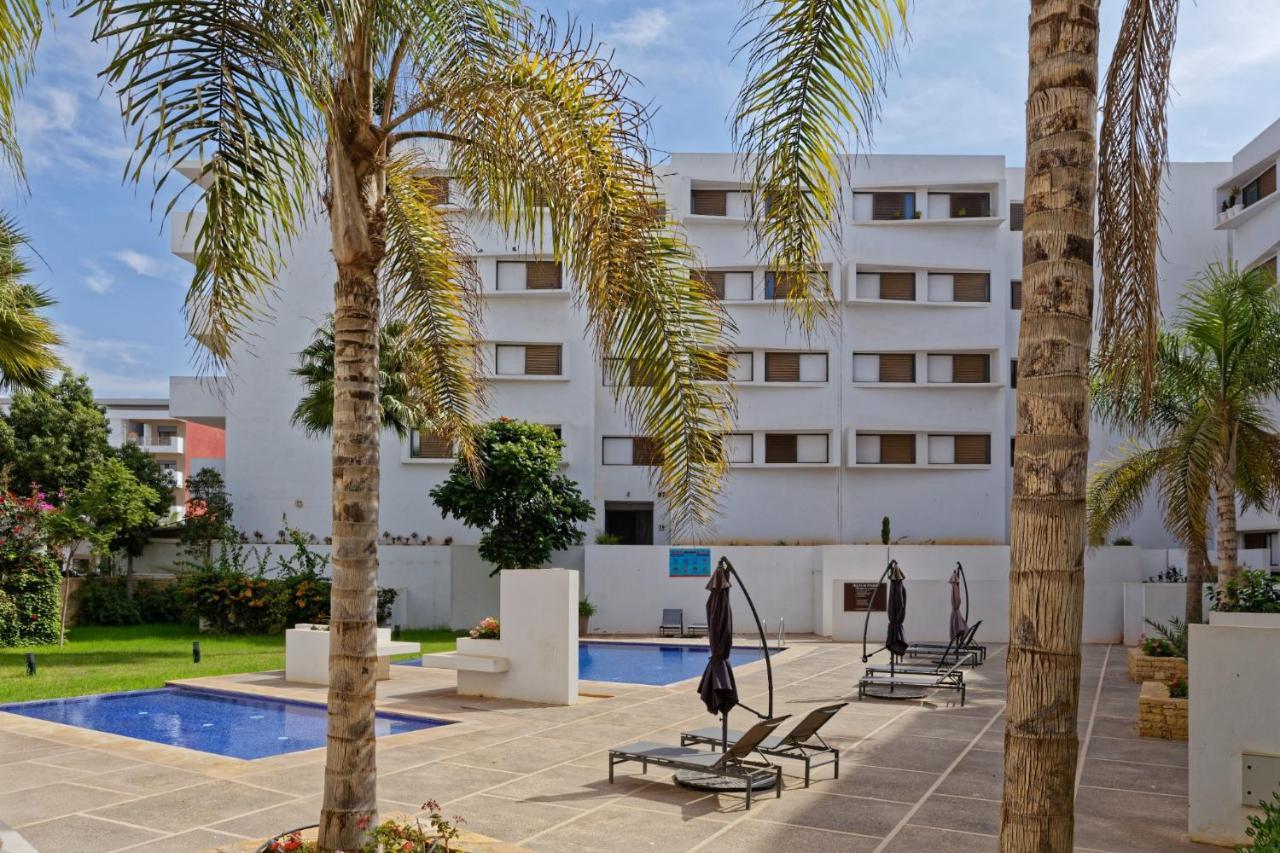 Luxury Apartment 100Sqm With Pool Near Beach Wifi Unlimited With Optical Fiber Agadir Eksteriør billede